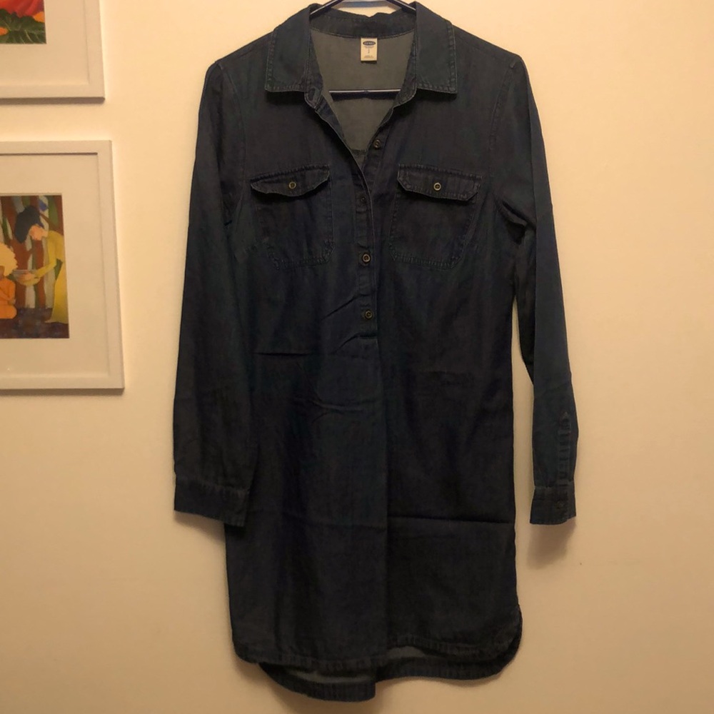 Old navy jean dress tunic style